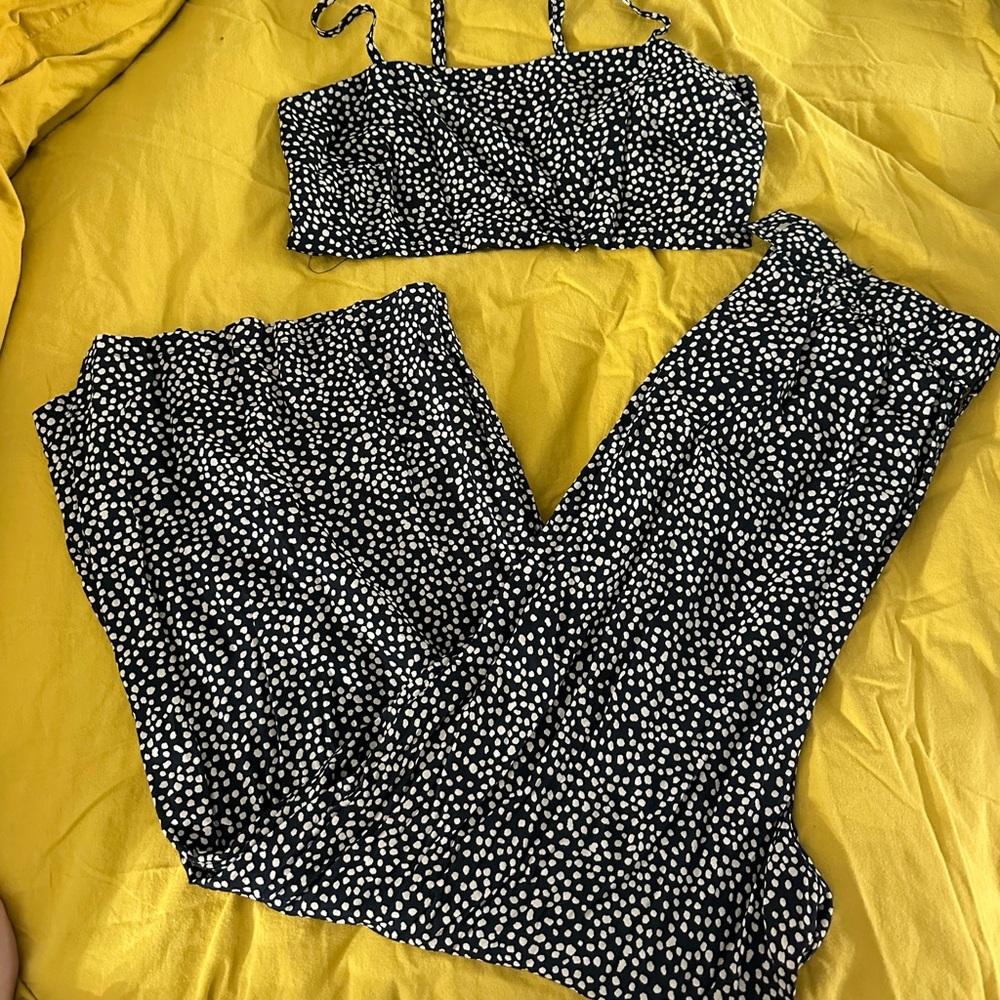 Obey polka dot pant set